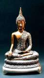 Messingbuddha 2 farbig