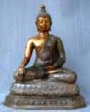 Messingbuddha 2 farbig