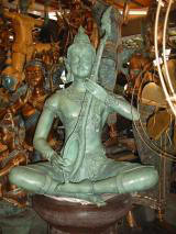 Musikant Messing bemalt